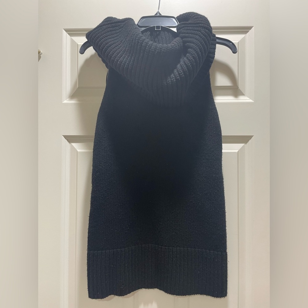 Elegant Black Cowl Neck Sweater